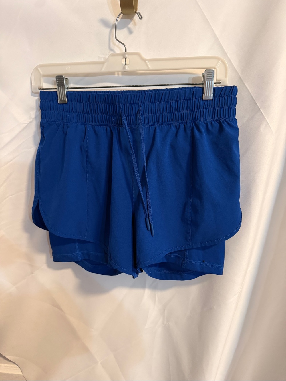 90 Degree By Reflex Royal Blue Double-Layer Athletic Shorts